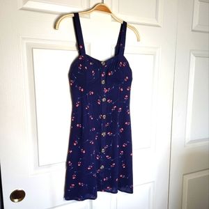 Wallflower Button-Down Floral Mini Dress